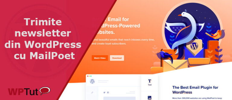 Trimite newsletter din WordPress cu MailPoet